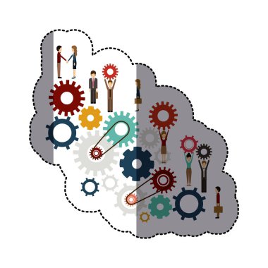 İzole dişli ofis tasarım