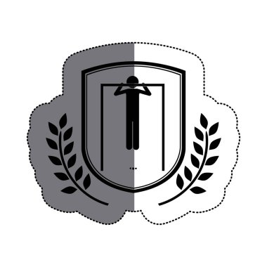 Egzersiz tasarım yapan izole erkek