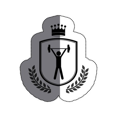 Egzersiz tasarım yapan izole erkek