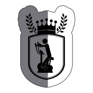 Egzersiz tasarım yapan izole erkek