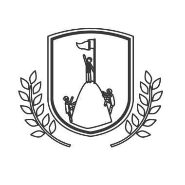 Etiket tasarımını içinde izole kazanan