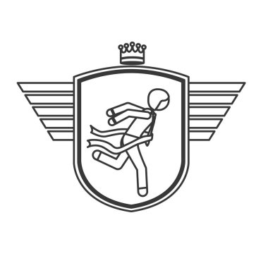 Etiket tasarımını içinde izole kazanan