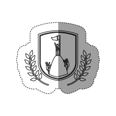 Etiket tasarımını içinde izole kazanan