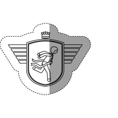 Etiket tasarımını içinde izole kazanan