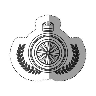 İzole bisiklet tekerleği tasarım