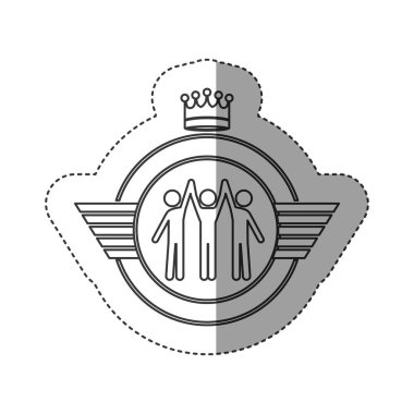 Etiket tasarımını içinde izole kazanan