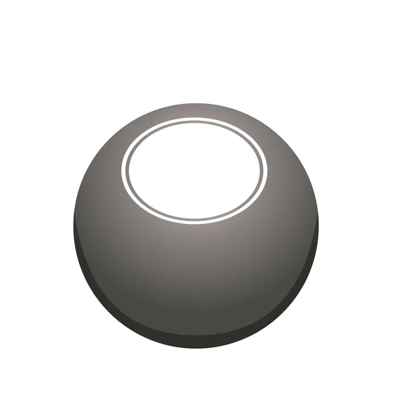 Balle isolée de conception billard — Image vectorielle