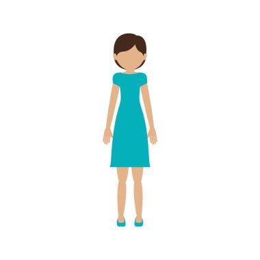 İzole kadın tasarım