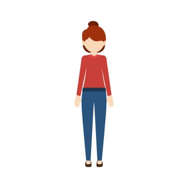 İzole kadın tasarım