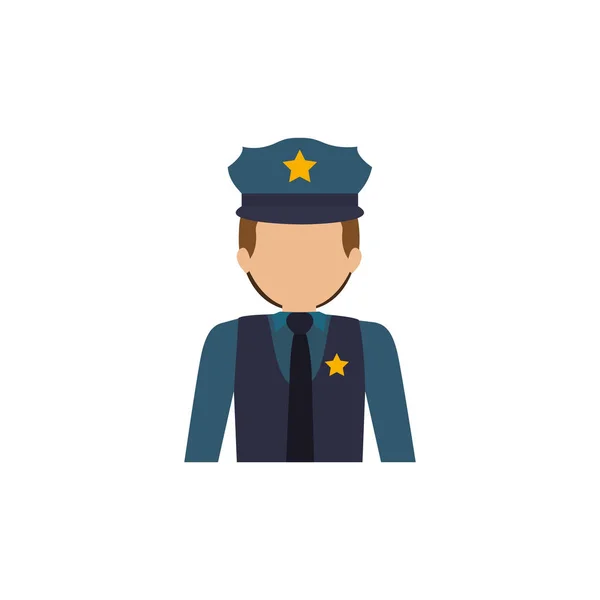 Isolated policeman design — Stock Vector