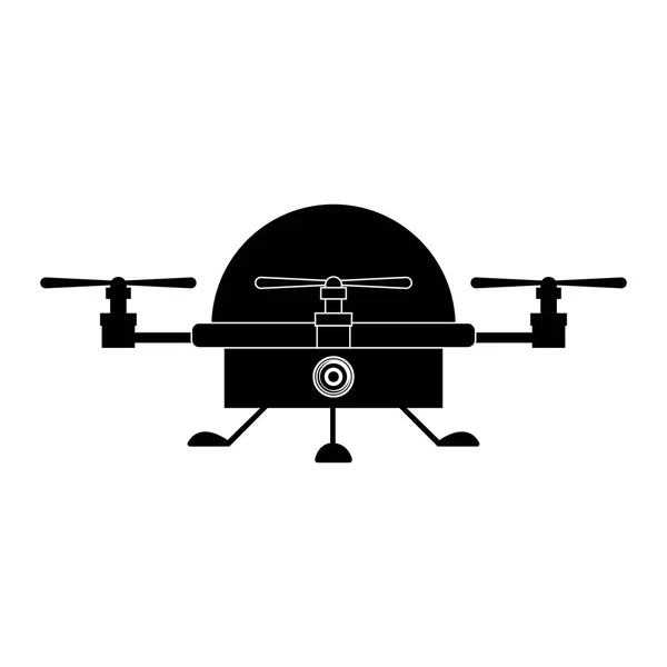 Isolierte Drohnenkonstruktion — Stockvektor
