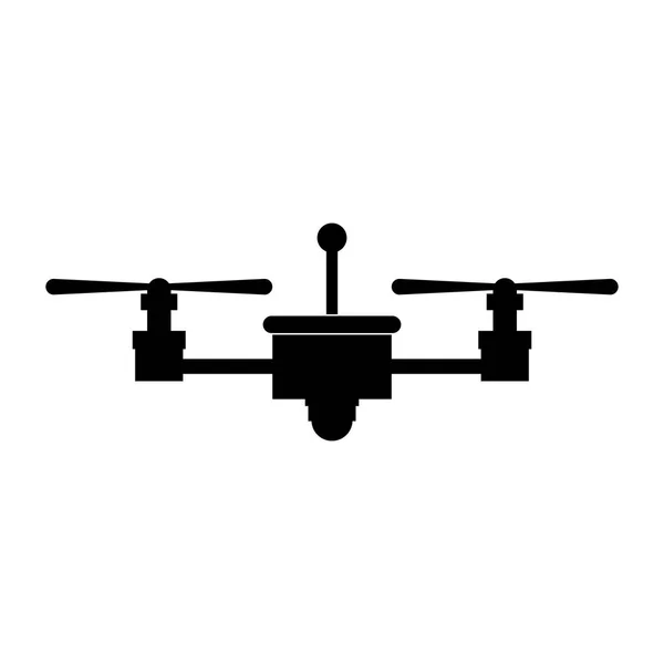 Projekt na białym tle drone — Wektor stockowy