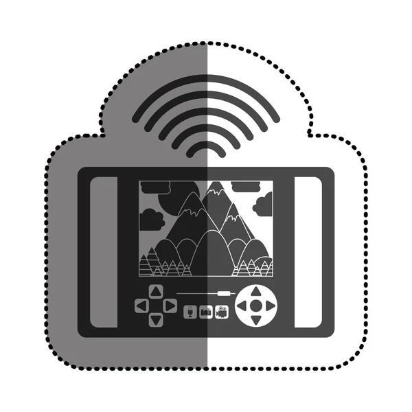 Projeto isolado de controle de drones —  Vetores de Stock