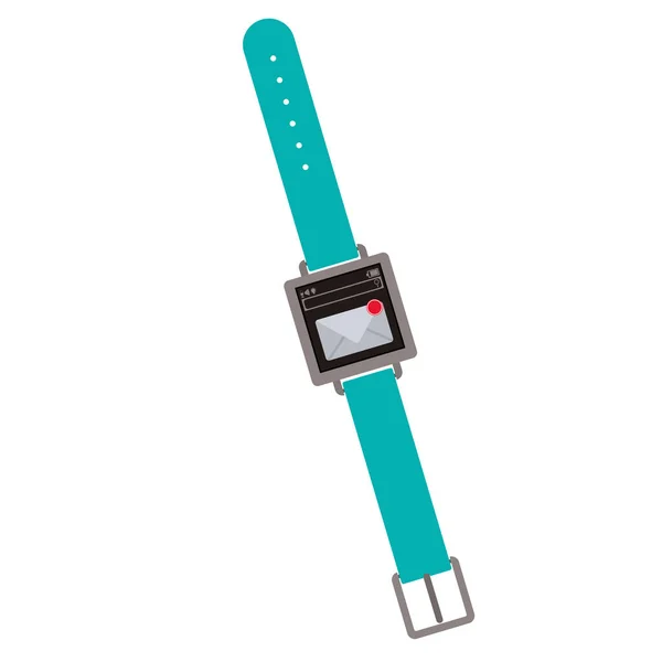 Geïsoleerde slimme horloge ontwerp — Stockvector