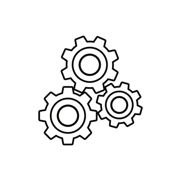 Isolated gears design — Stock Vector