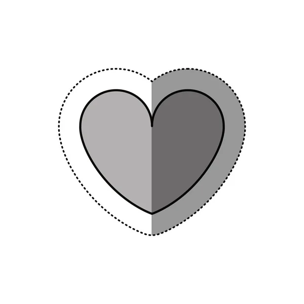 Изолированный дизайн сердца — стоковый вектор