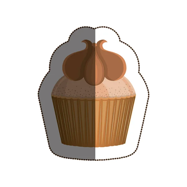 Isoliertes Muffin-Design — Stockvektor