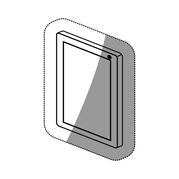 Conception de tablette isolée — Image vectorielle