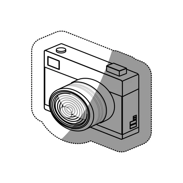 Ontwerp van geïsoleerde camera-apparaat — Stockvector