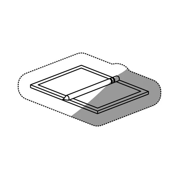 Dispositif de table de conception isolé — Image vectorielle