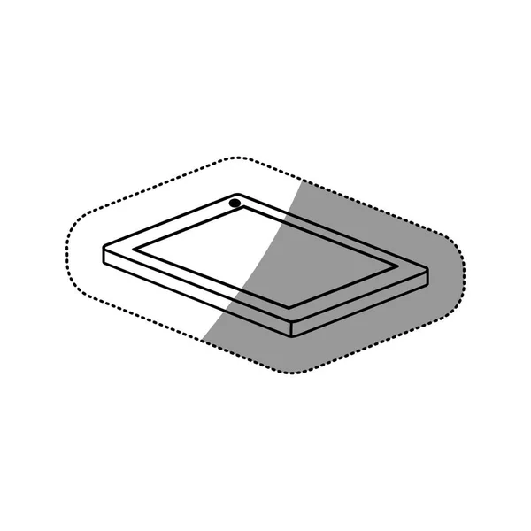 Isolerade tablett enheten design — Stock vektor