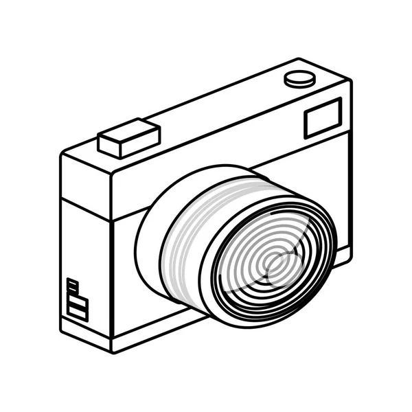 Design del dispositivo della fotocamera isolata — Vettoriale Stock