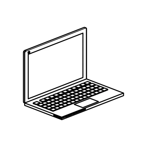 Utforming av en isolert Laptop-innretning – stockvektor
