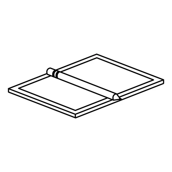 Dispositivo da tavolo di design isolato — Vettoriale Stock