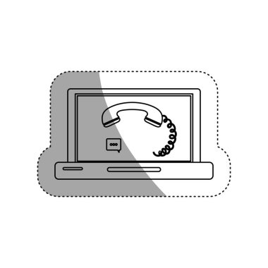 İzole telefonu ve laptop tasarım