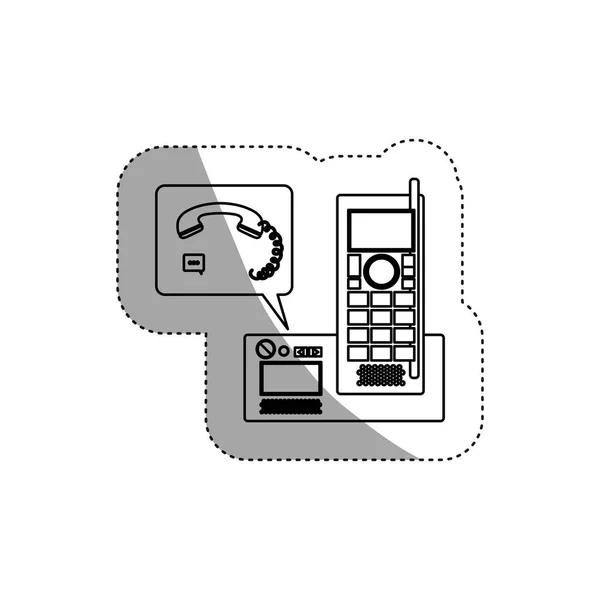Diseño de dispositivo de teléfono aislado — Archivo Imágenes Vectoriales