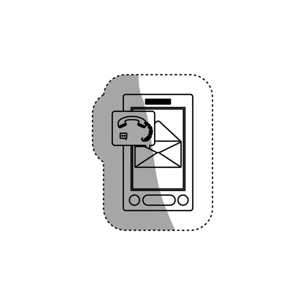 Geïsoleerde smartphone ontwerp — Stockvector