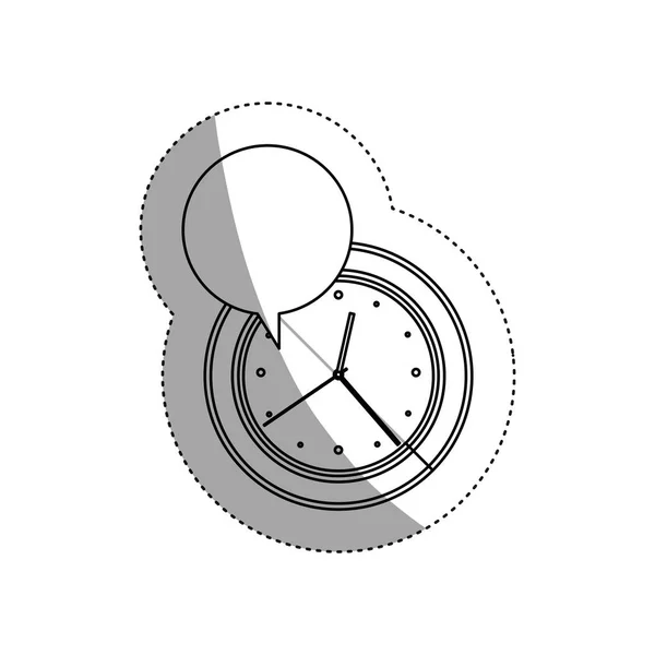 Ізольована бульбашка і дизайн годинника — стоковий вектор