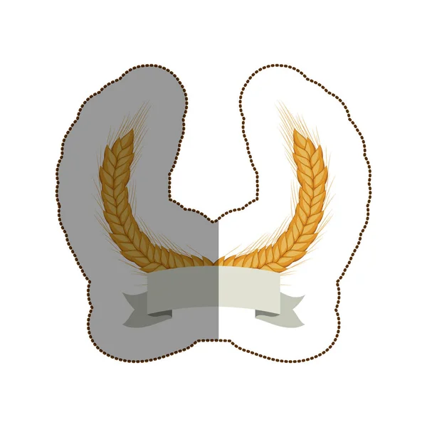 Izolované pšenice ear designu — Stockový vektor