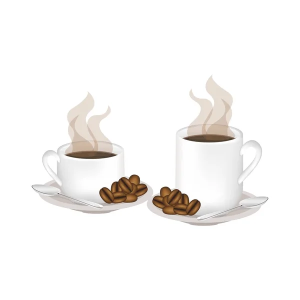 Design tazza di caffè isolato — Vettoriale Stock