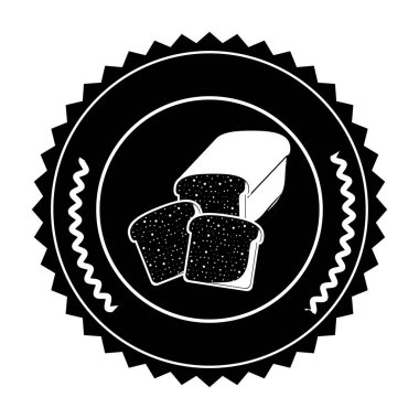 İzole ekmek tost tasarım