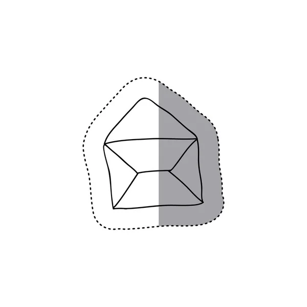 Design de envelope isolado — Vetor de Stock