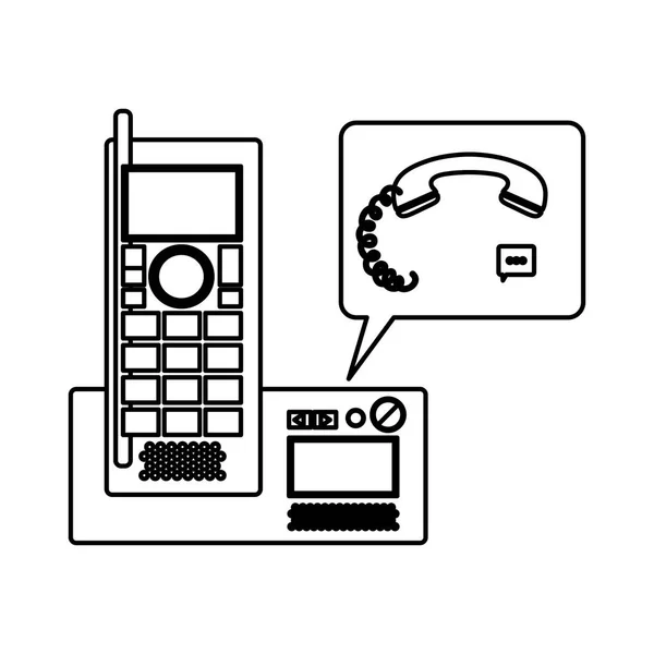 Diseño de dispositivo de teléfono aislado — Vector de stock
