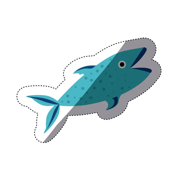 Desenho isolado dos peixes — Vetor de Stock