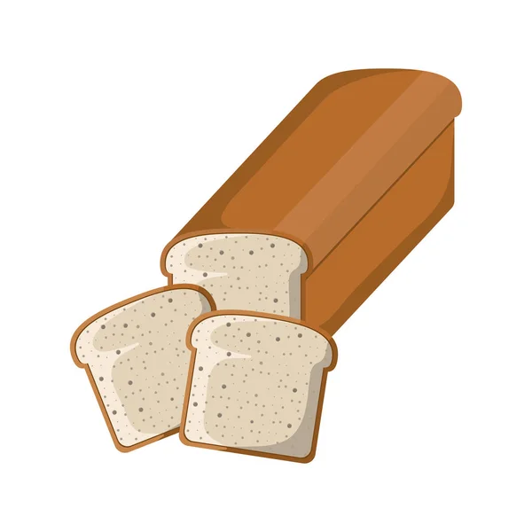 Дизайн ізольованих хлібних тостів — стоковий вектор