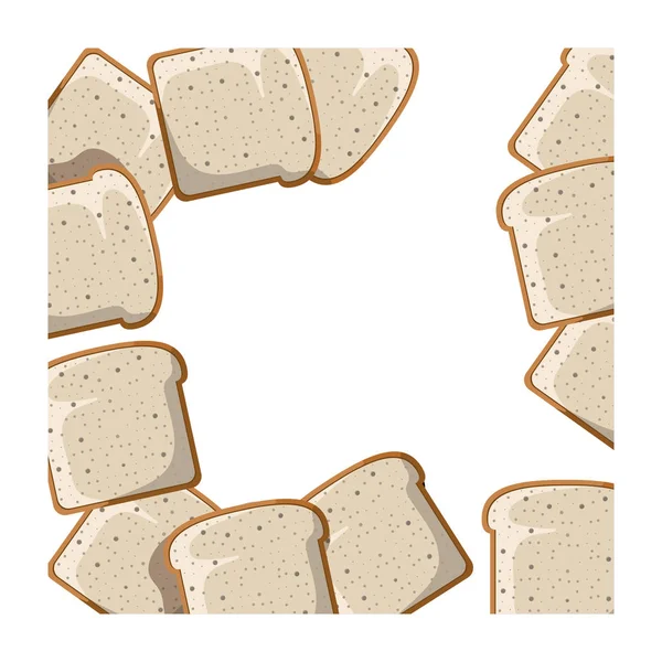 Isoliertes Brot Toast Design — Stockvektor