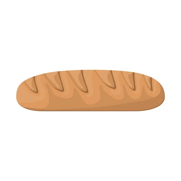 孤立的法式面包设计 — 图库矢量图片