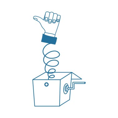 İzole insan el tasarım