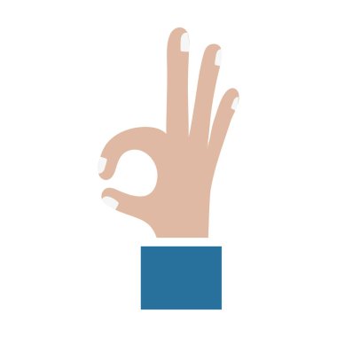 İzole insan el tasarım