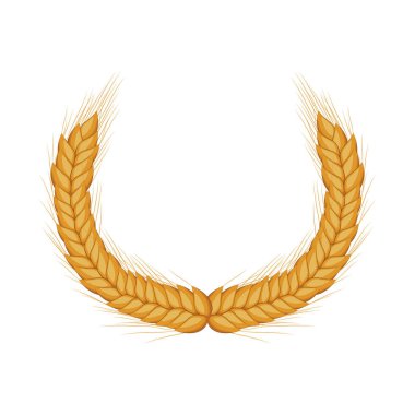 İzole buğday kulak tasarım