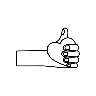 Kalp tasarımı tutan izole insan el