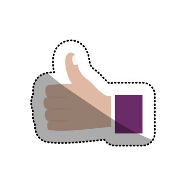 İzole insan el tasarım