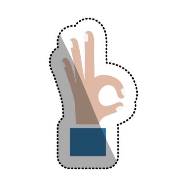 İzole insan el tasarım