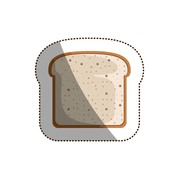격리 된 빵 토스트 디자인 — 스톡 벡터