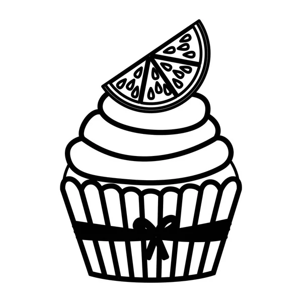 Design de muffin isolado — Vetor de Stock