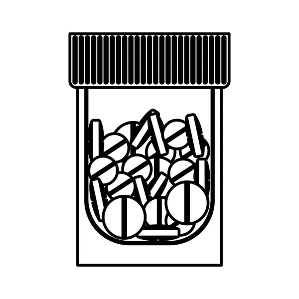 Desenho isolado da medicina —  Vetores de Stock